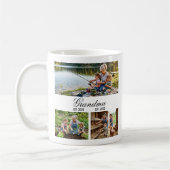 Mug Mémé Année de création Élégant Script Blanc 3-Phot (Gauche)