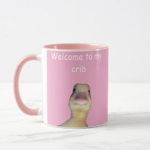 Mug Mème de canard drôle – “Bienvenue dans mon antre” 