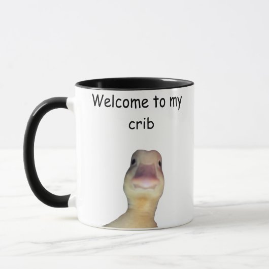 Mug Mème de canard drôle – “Bienvenue dans mon antre” (Gauche)