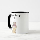 Mug Mème de canard drôle – “Bienvenue dans mon antre” (Devant gauche)