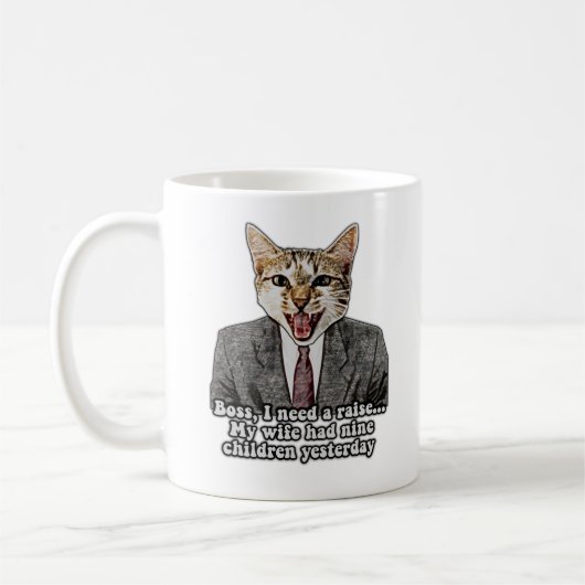 Mug Mème de chat amusant pour les chatons et les propr (Gauche)