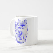 Mug Mème de chat amusant pour les propriétaires de cha (Devant gauche)