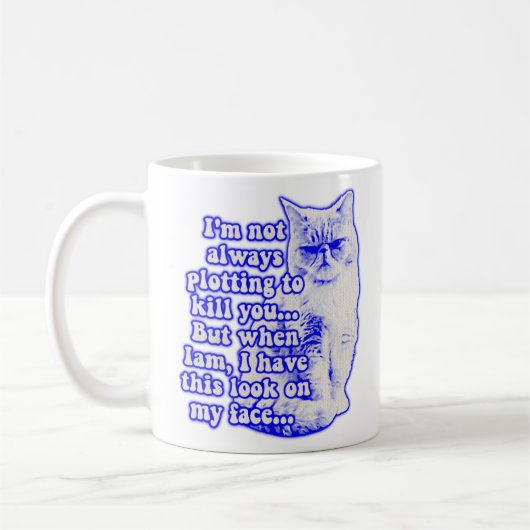 Mug Mème de chat amusant pour les propriétaires de cha (Gauche)