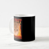 Mug Mème de chat drôle après l'heure du coucher hommes (Devant gauche)