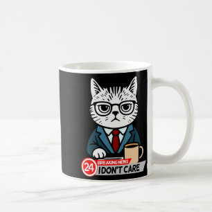 Mug Mème de chat drôle humour sarcastique Je m'en fich