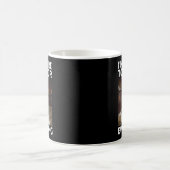 Mug Mème de chat drôle Je suis juste là pour payer pou (Centre)