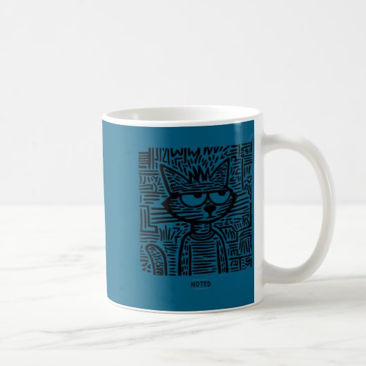 Mug Mème de chat drôle noté (Droite)