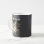 Mug Mème de chat drôle What The Sigma Citation de mème (Devant gauche)