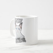 Mug Mème de chat fâché drôle pour les personnes chatte (Devant gauche)