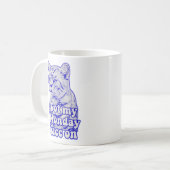 Mug Mème de chat grincheux amusant pour les personnes  (Devant gauche)