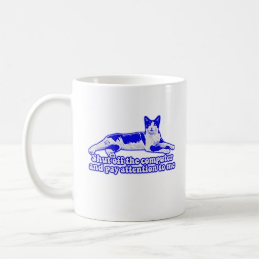 Mug Mème de chat grincheux amusant pour les propriétai (Gauche)