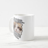 Mug Mème de chat grincheux pour les propriétaires de c (Devant gauche)