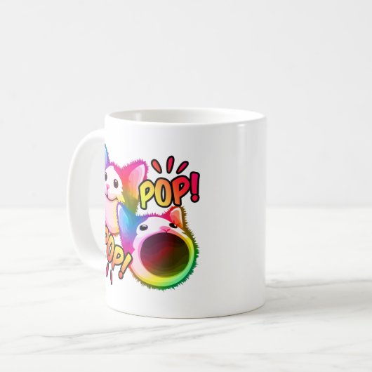 Mug mème de chat pop-chat (Devant gauche)