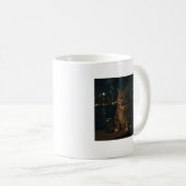 Mug Mème de chat qui fume drôle Stupid Brainrot (Devant droit)