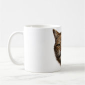 Mug Mème de chat stupide cool drôle chat fumant cigare (Gauche)