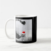 Mug Mème de chats Chat drôle selfie avec chapeau de Pè (Gauche)