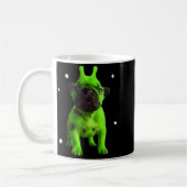 Mug Mème de chien extraterrestre Rétro Chien idiot Esp (Gauche)