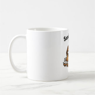 Mug Mème de chien paresseux dessin animé 