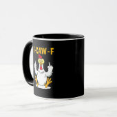 Mug Mème de coq citation F-Caw-F (Devant gauche)