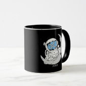 Mug Mème de crypto XRP Cryptomonnaie Cute Astronaut Mo (Devant droit)