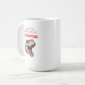 Mug Mème de dinosaure T-Rex Mode Papa Activé (Devant gauche)