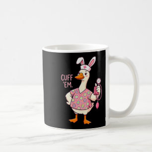 Mug Mème de l'oie idiote drôle de Pâques Infirmière Cu
