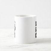 Mug Mème de main de squelette drôle énergie cassée (Centre)