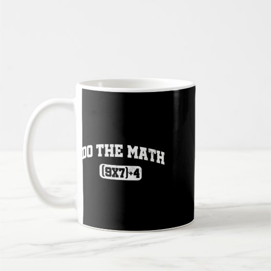 Mug Mème de maths, mème de maths 67, professeur de six (Gauche)