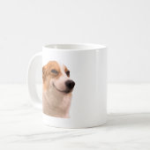 Mug Mème de mème de Corgi souriant double face (Devant gauche)