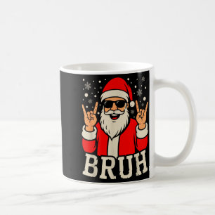 Mug Mème de Noël Bruh Drôle Père Noël Adolescents Garç