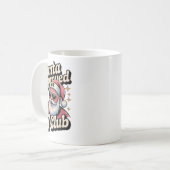 Mug Mème de Noël drôle 67 - Rétro Santa approuvé 67 (Devant gauche)