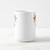 Mug Mème de Noël drôle de renne qui regarde par-dessus (Centre)