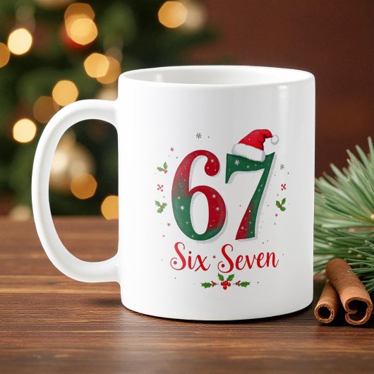 Mug Mème de Noël mignon six sept 67 6 7 Vacances