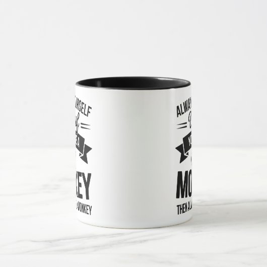 Mug Mème de singe drôle (Centre)