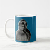 Mug Mème de singe drôle avec style d'art humoristique (Gauche)