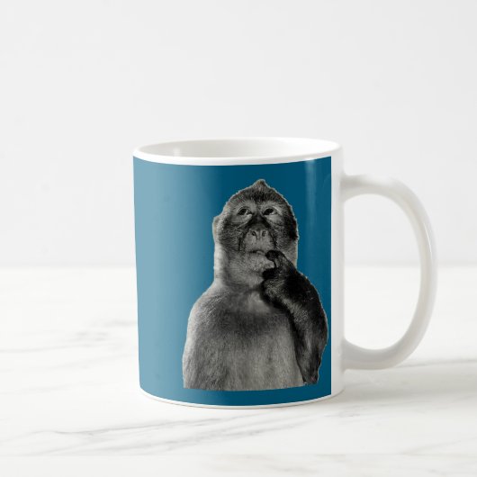 Mug Mème de singe drôle avec style d'art humoristique (Droite)