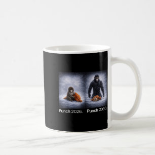 Mug Mème de singe mignon punch design d'animal drôle