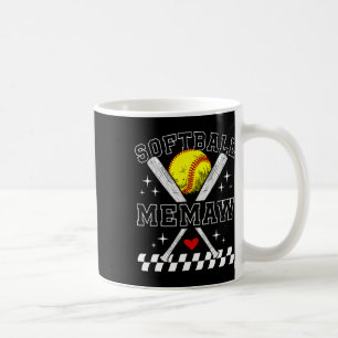 Mug Mémé de softball d'un joueur de softball Mémé _1