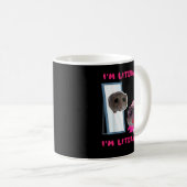 Mug Mème de souris triste Funny Hamster (Devant droit)