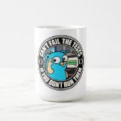 Mug Mème de test de Gopher Golang (Centre)