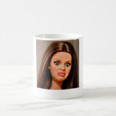 Mug Mème de visage de poupée dégoûtant drôle  (Centre)