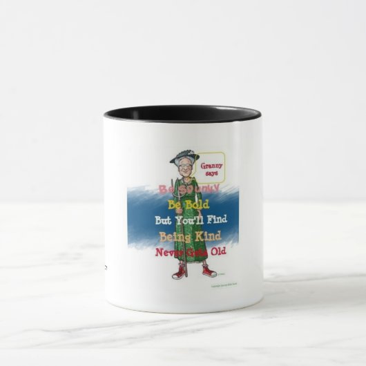 Mug Mémé dit "Soyez gentil" (Centre)