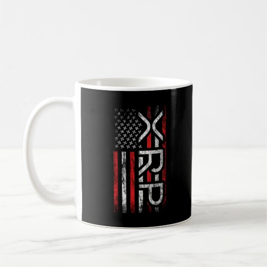 Mug Mème Drapeau Américain XRP Crypto Cryptomonnaie (Gauche)