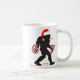 Mug Mème drôle 67 avec Bigfoot et cannes de bonbon Noë