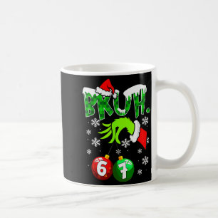Mug Mème drôle Bruh 6-7 Famille assortie Noël Six