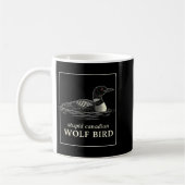 Mug Mème drôle de chasse de fou canadien loup oiseau (Gauche)
