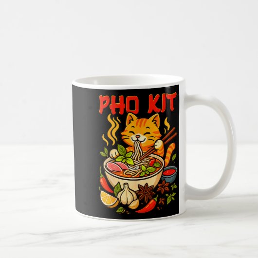Mug Mème drôle de chat de Pho Kit Mariners (Droite)