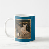 Mug Mème drôle de chat Sphynx fumeur minimal (Gauche)