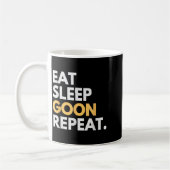Mug Mème drôle de Gooner Gooning Manger Dormir Goon Ré (Gauche)