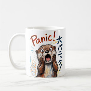 Mug Mème drôle de loutre paniquée